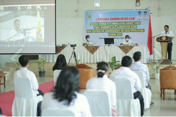 Bupati Dairi Launching Bimbel Persiapan P3K 2021