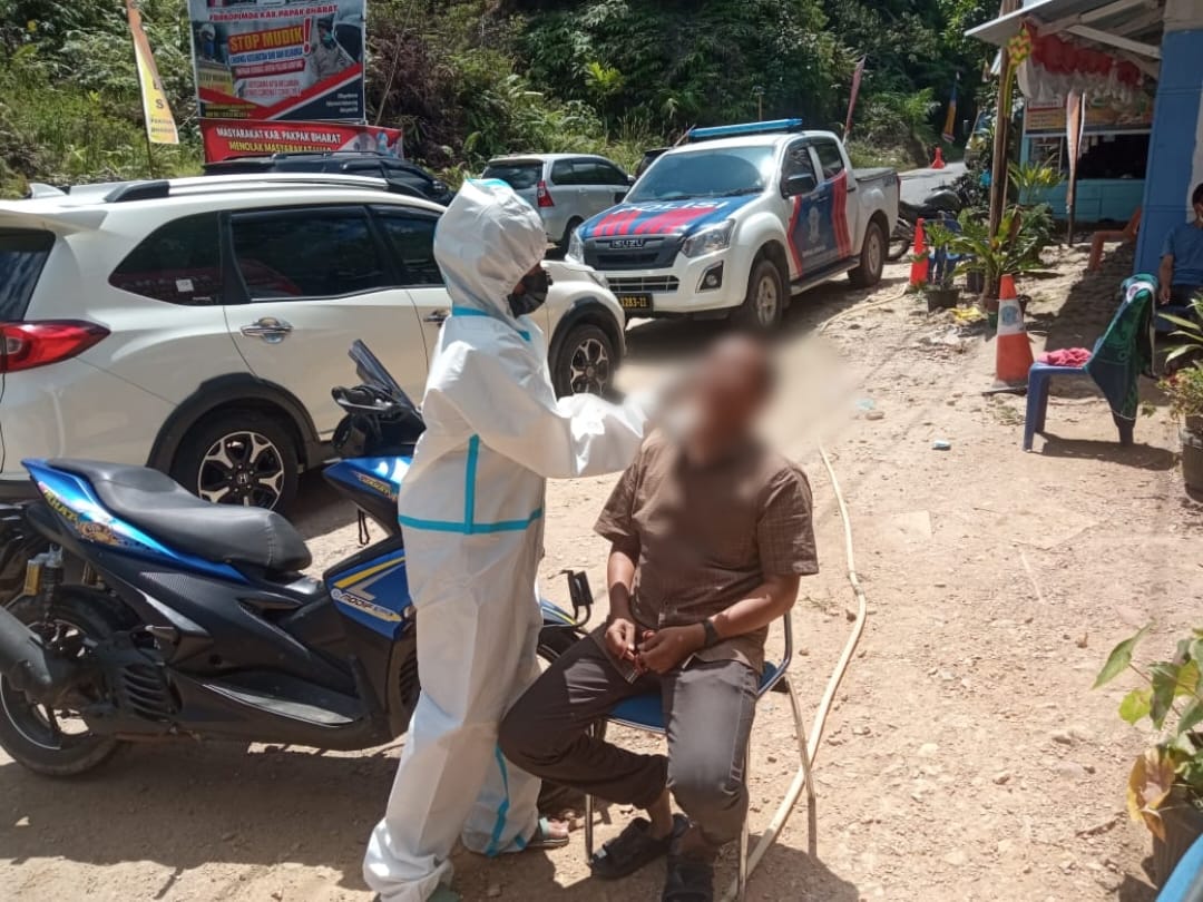 Pos Pam Penyekatan Lae Ikan Semakin Diperketat Warga Aceh Selatan Terkonfirmasi Positif Covid-19