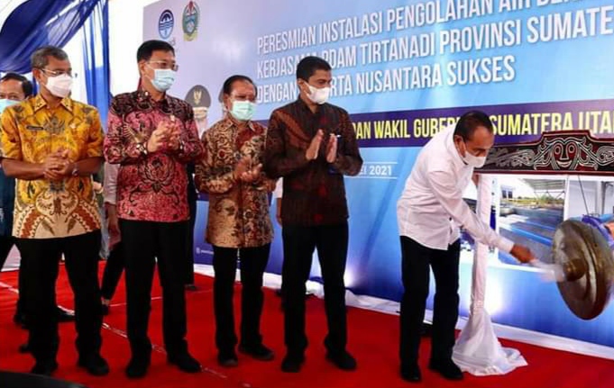 Resmikan IPA Denai Ini Kata Gubernur Sumut