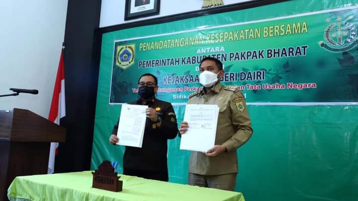 Pemkab Pakpak Bharat Dan Kejaksaan Dairi Jalin MoU