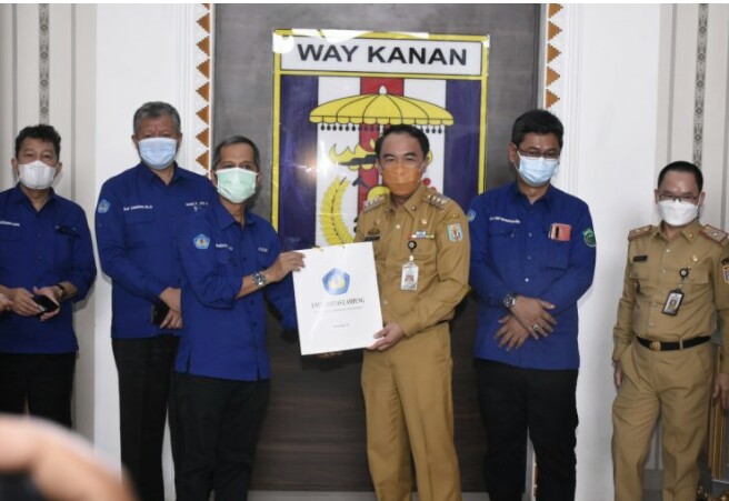 Tim Pengembangan Unila Kunker ke Way Kanan