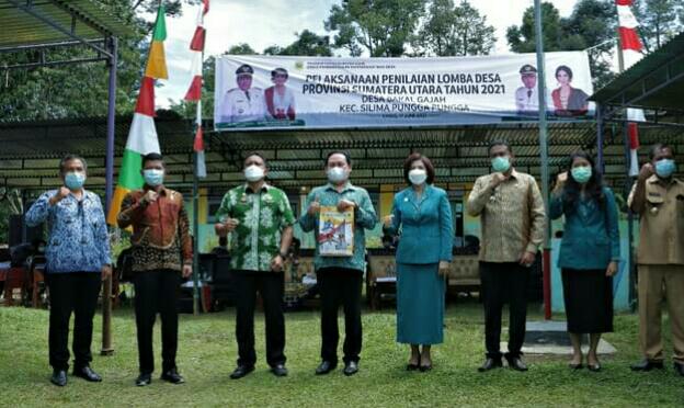 Desa Bakal Gajah Sambut Kedatangan Tim Penilai Lomba Desa Tingkat Sumatera Utara
