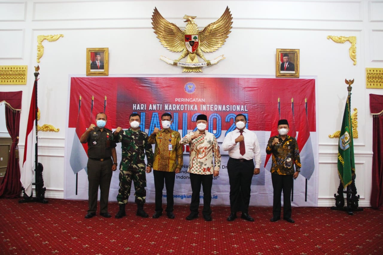HANI 2021 Gubernur Rohidin Sampaikan Hal Strategis Sikapi Penyalahgunaan Narkoba