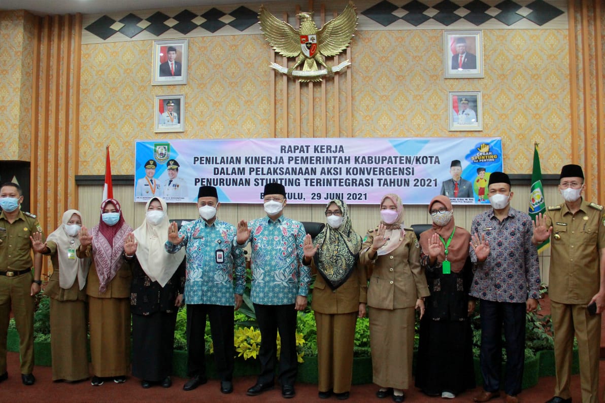 4 Kabupaten Jadi Fokus Penanganan Stunting Gubernur Rohidin Minta OPD Teknis Responsif