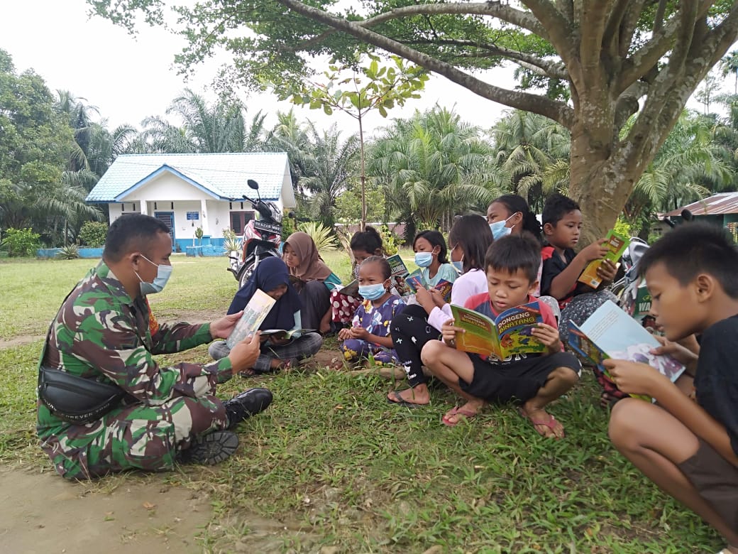 Satgas TMMD Laksanakan Penyuluhan Pendidikan di Desa Mabar