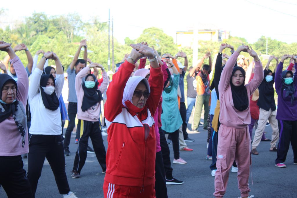 DPRD Benteng Gelar Senam Sehat Bersama Denzipur