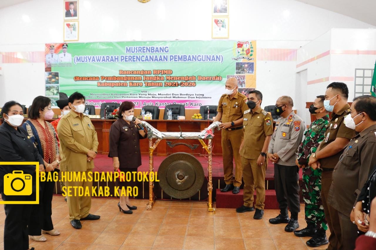Bupati Karo Buka Secara Resmi Musrenbang RPJMD Tahun 2021-2026