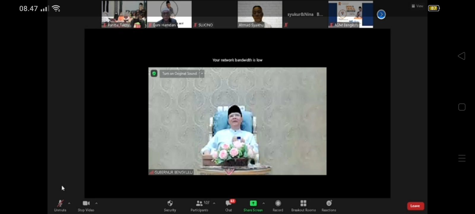 Hadiri Takziah Ahmad Zarkasi Gubernur Rohidin Kenang Persahabatan