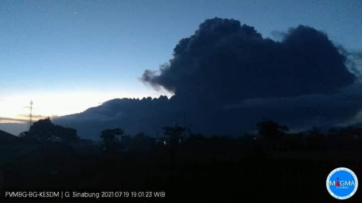 Erupsi Gunung Sinabung PGA Sampaikan Himbauan