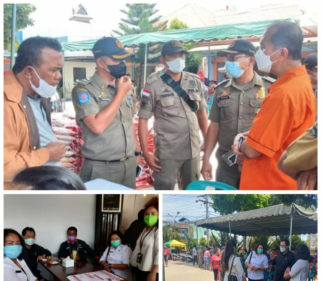 Waka DPRD dan Kabid PSPK Dinsos Karo Pantau Penyaluran Beras PPKM