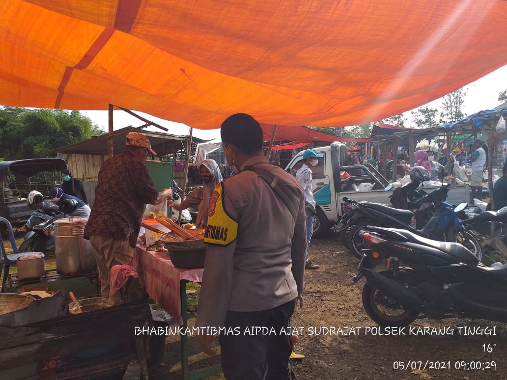 Sambang Pasar Mingguan, Tiga Pilar Binluh Prokes