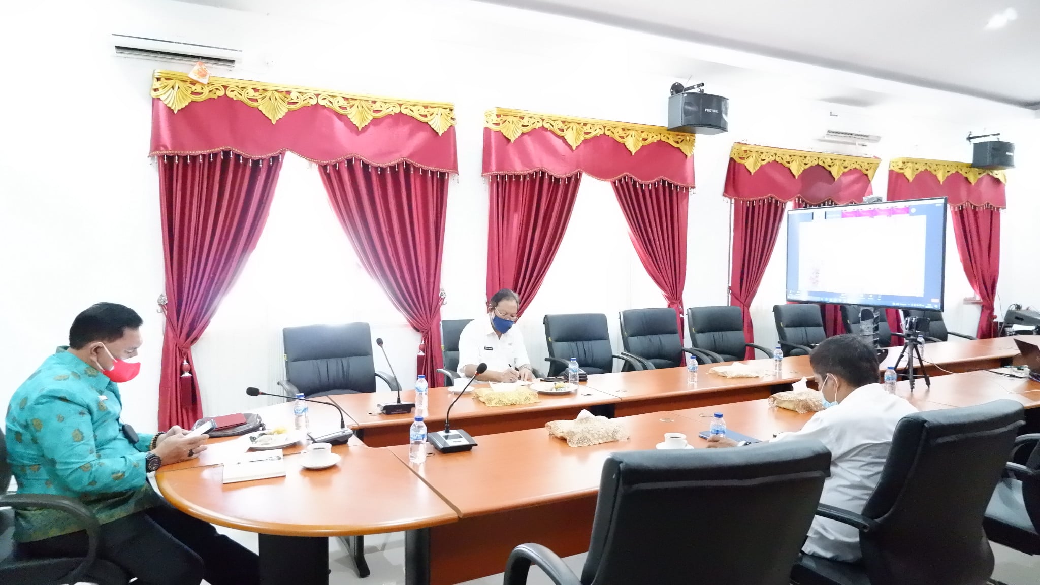 Sekda Bengkulu Utara Ikuti Rakornas Pengendalian Inflasi Bersama Presiden RI