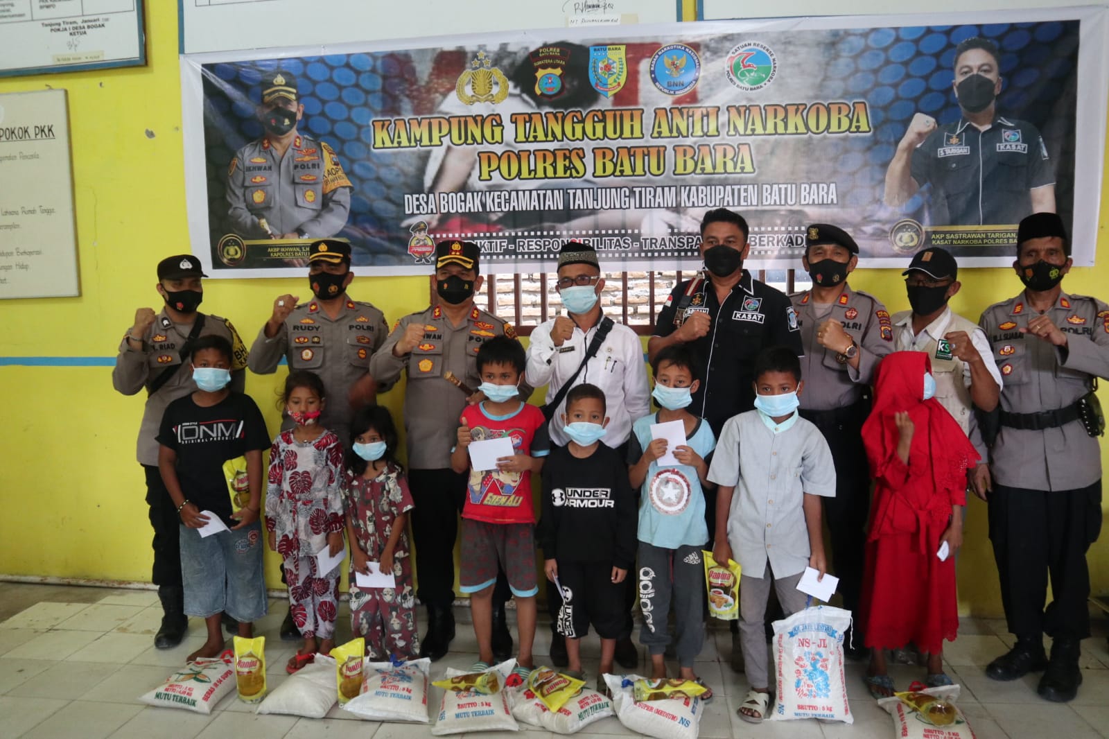 Kapolres Batu Bara Dirikan Kampung Anti Narkoba Hingga Baksos di Bogak Tanjung Tiram