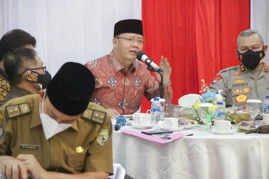 Poin Gubernur Rohidin dan Forkopimda : Pembatasan Mobilitas, Isoter Hingga Kesiapan Lab PCR dan Oksigen