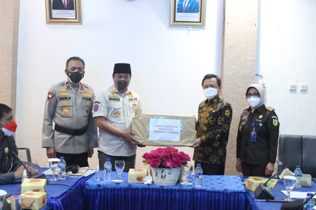 Wakil Gubernur Bersama Pemerintah Kabupaten Bengkulu Tengah Dan Jajaran Forkopimda Gelar Rapat Terkait Penanganan Covid 19
