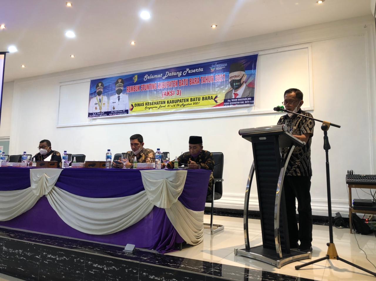 Bupati Batu Bara Buka Secara Resmi Rembuk Stunting
