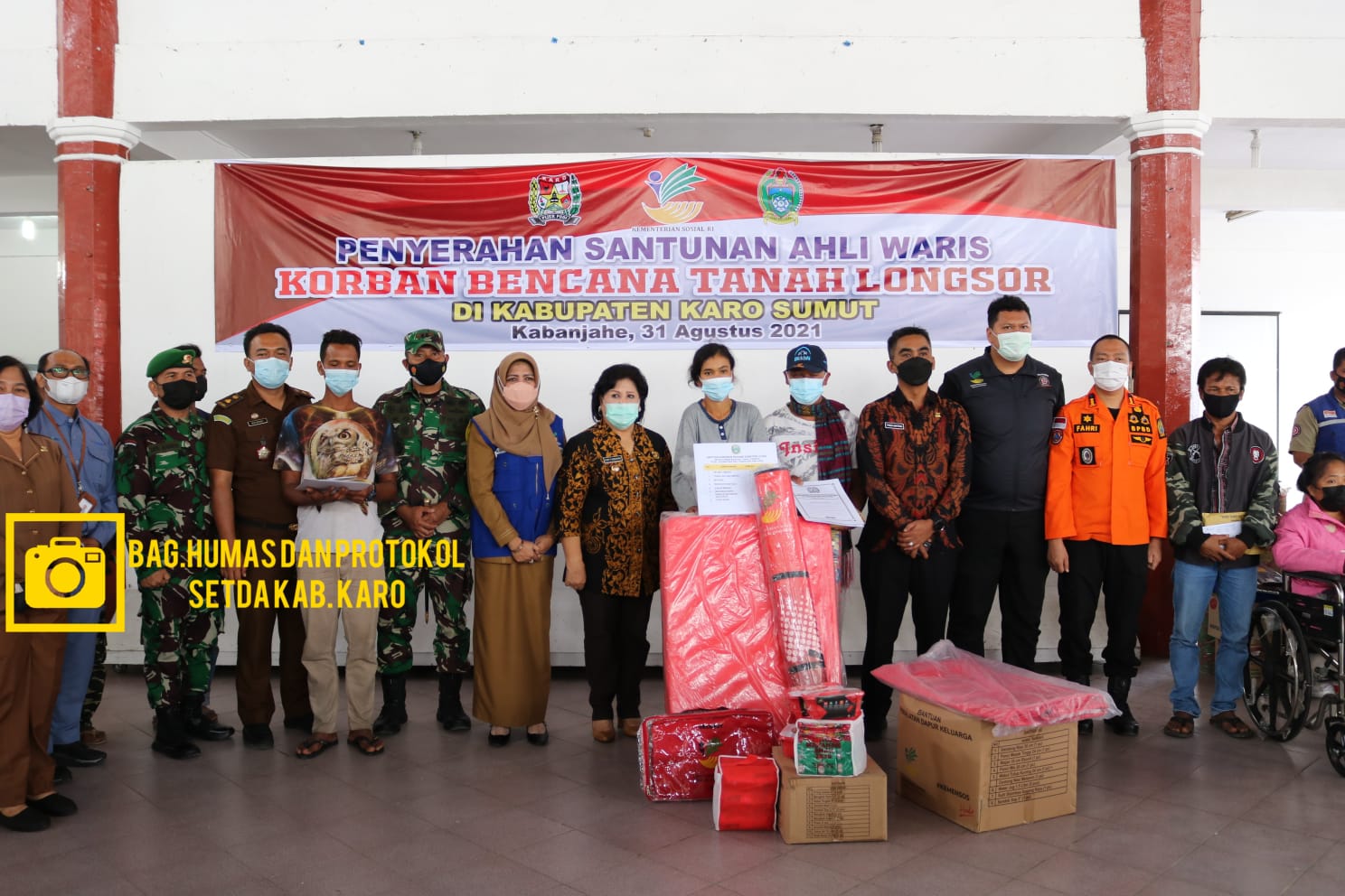 Santunan Ahli Waris dan Bantuan Disalurkan ke Korban Longsor Laubawang