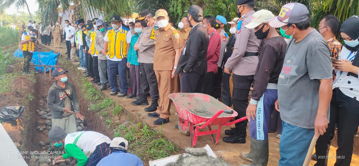 Gubernur Dan Kapolda Bengkulu Tinjau Lokasi Padat Karya P3-TGAI Serta Pembangunan Jaringan Irigasi