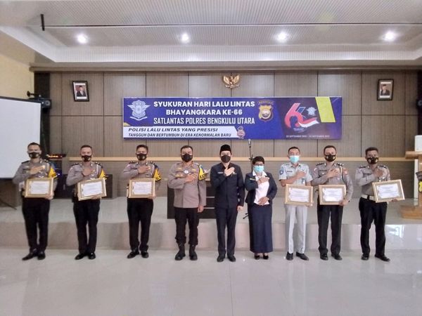 Wabup BU Hadiri Syukuran HUT Lalu Lintas Bhayangkara Ke-66