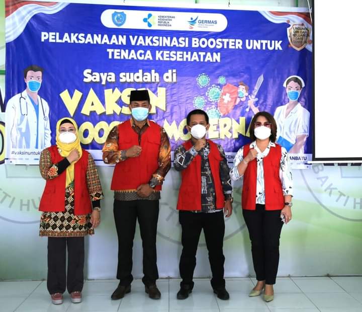 Tenaga Kesehatan Labuhanbatu Pertama Dapatkan Vaksin Booster