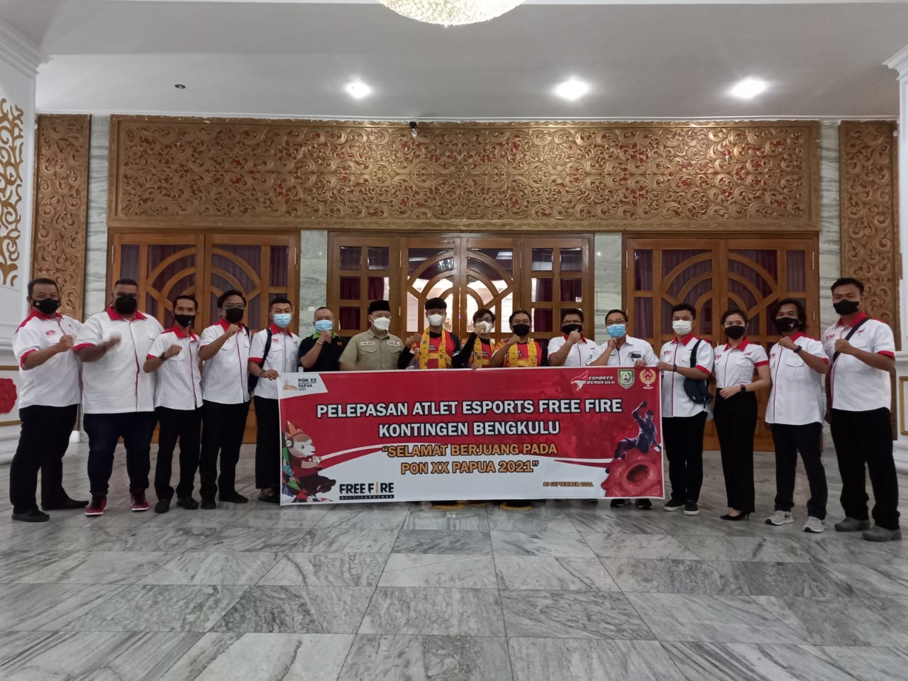 Lepas Atlet FreeFire Esport ke PON Gubernur Rohidin : Lakukan yang Terbaik