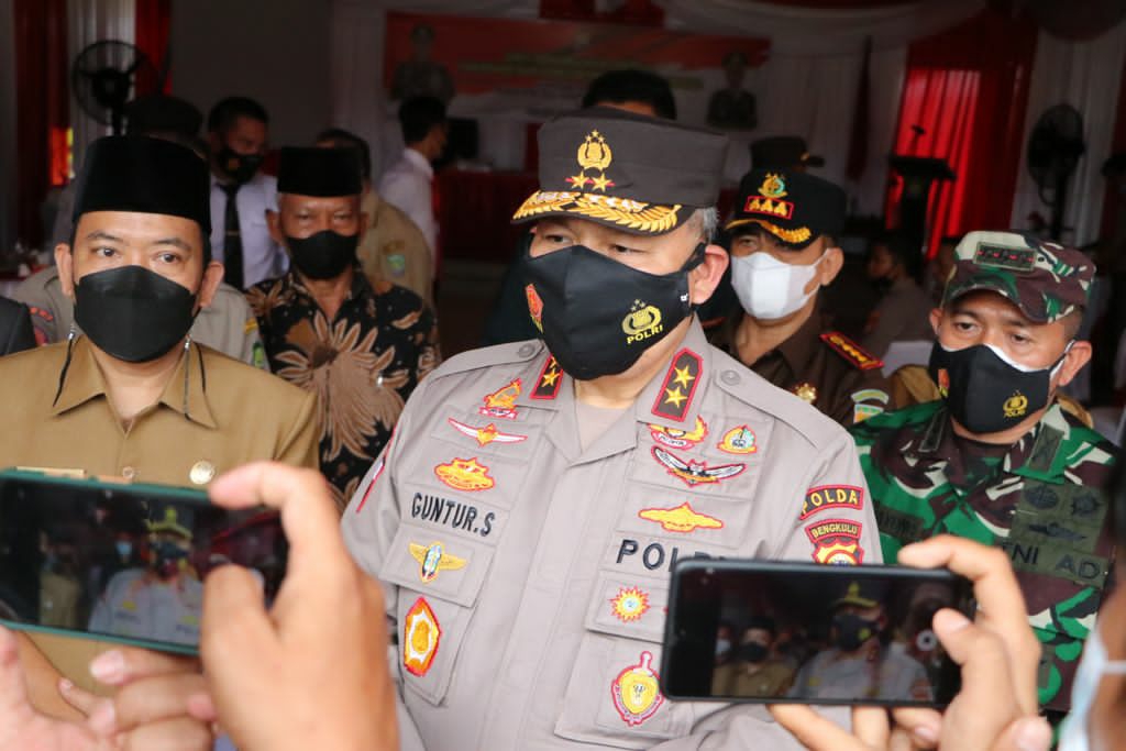 Kapolda Bengkulu Monitoring dan Evaluasi Penanganan Covid-19