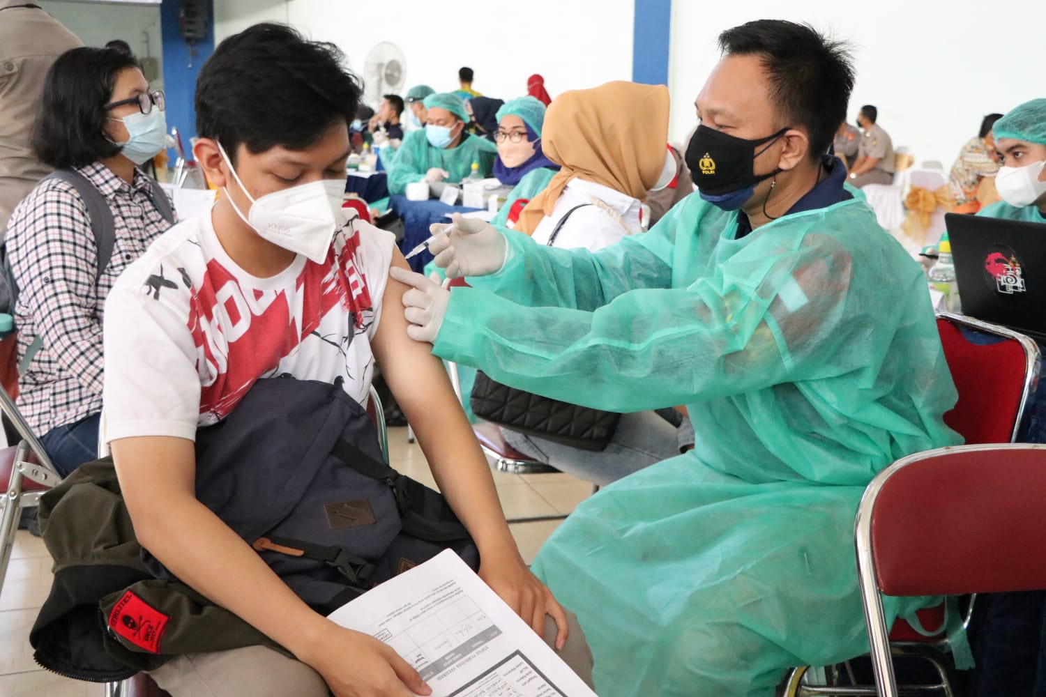 Percepat Vaksinasi, Polda Bengkulu Tambah Gerai Vaksin