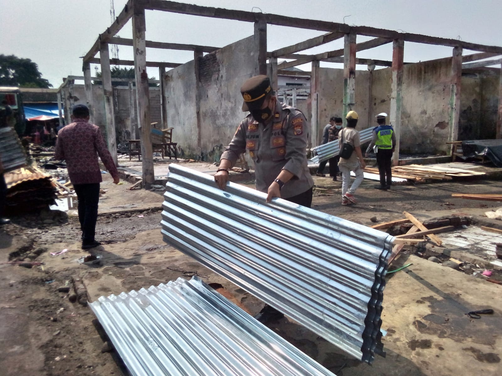 Bertahap Bangun Pasar Tradisional Modern Pasar Purwodadi Mulai Dibersihkan