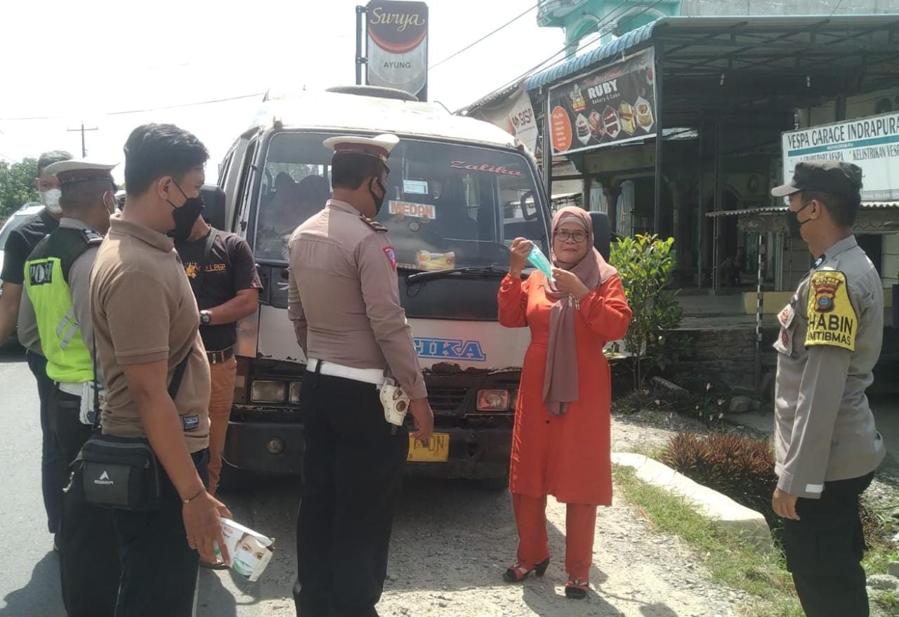 Polres Batubara Gelar Ops Yustisi Pelanggar Prokes 