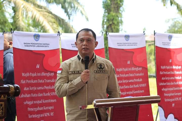 Bupati Labuhanbatu Buka Acara Launching Penggunaan dan Penerapan Tapping Box Pajak 