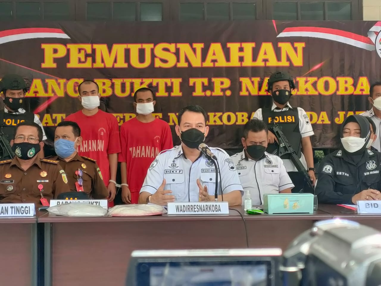 Ditresnarkoba Polda Jateng Musnahkan 800 Gram Narkoba