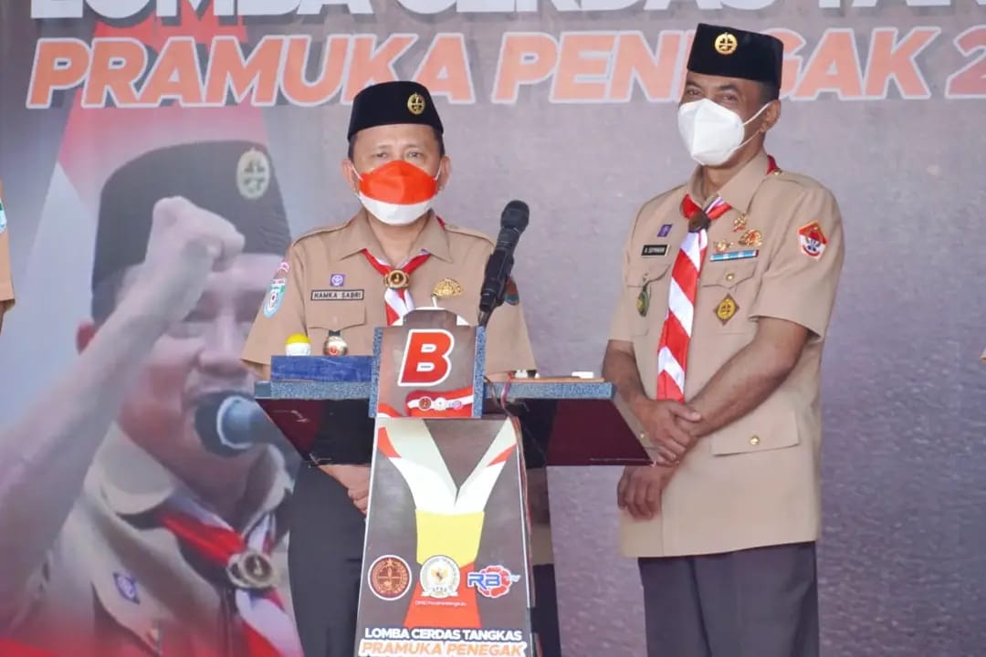 Sekda Hamka Sabri Buka LCT Pramuka Penegak 2021