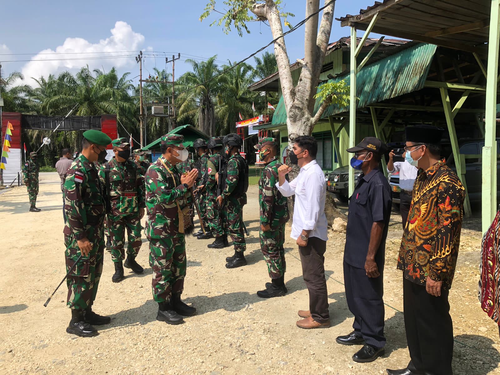 Pangdam IV/Diponegoro Kunjungi Satgas Pamtas RI-PNG Sektor Utara Yonmek 403/Wirasada Pratista