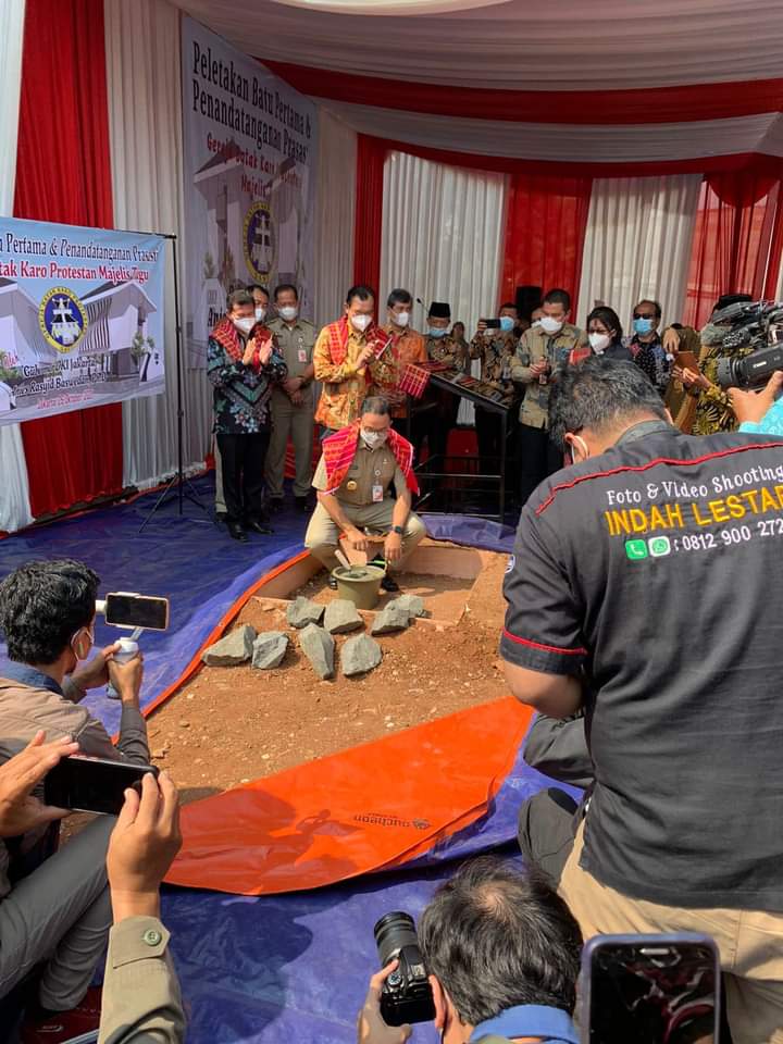 Gubernur DKI Hadiri Peletakan Batu Pertama Pembangunan GBKP Tugu 