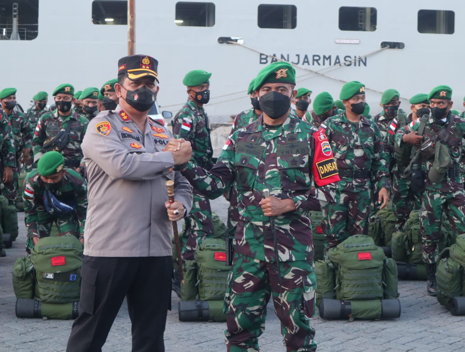 Hadiri Pelepasan Satgas Yonif 126/ KC Kapolres Batubara Berikan Semangat dan Do'a