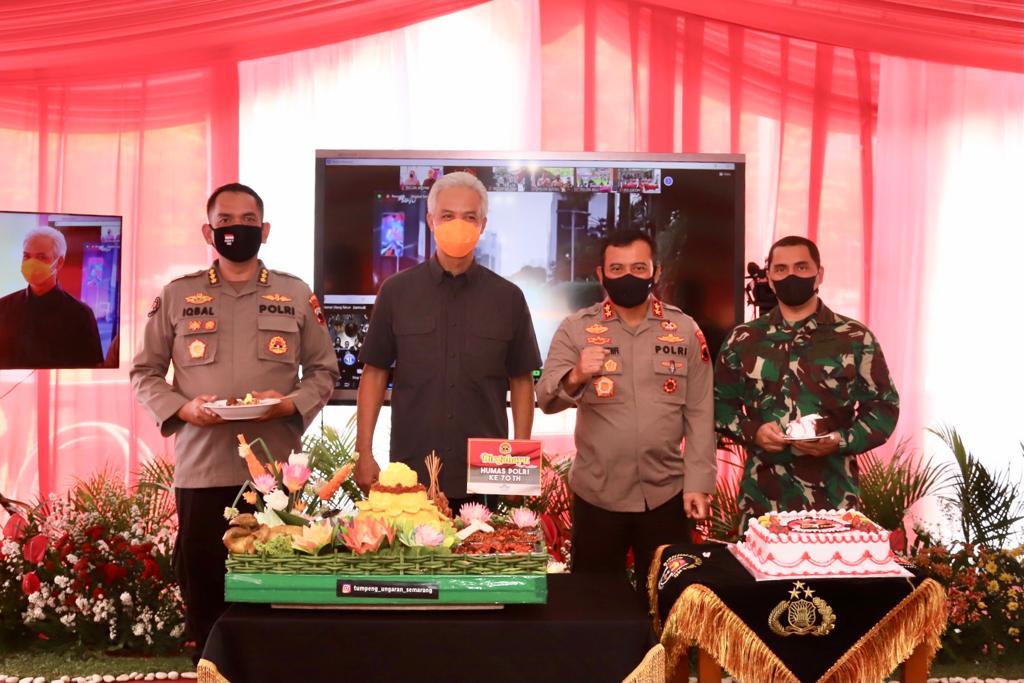 Gubernur Ganjar Harapkan Humas Polri Makin Keren