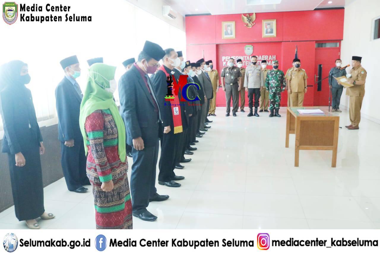 Pengukuhan Pengurus Harian FKUB Kabupaten Seluma Masa Bakti 2021-2026