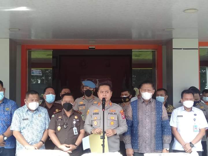 Sekdakab Labuhanbatu dan Forkopimda Saksikan Pemusnahan Barang Bukti Narkoba 