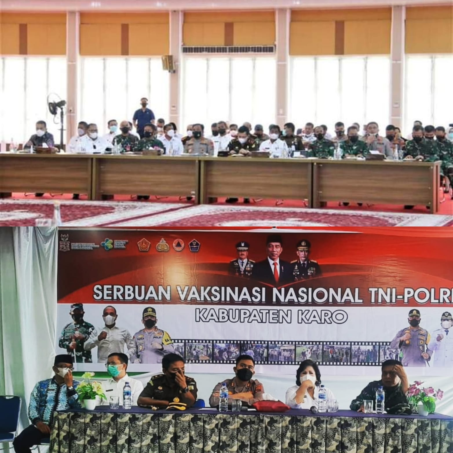 Forkopimda Karo Rapat Bersama Panglima TNI Kapolri Dan Jajaran Pemprov