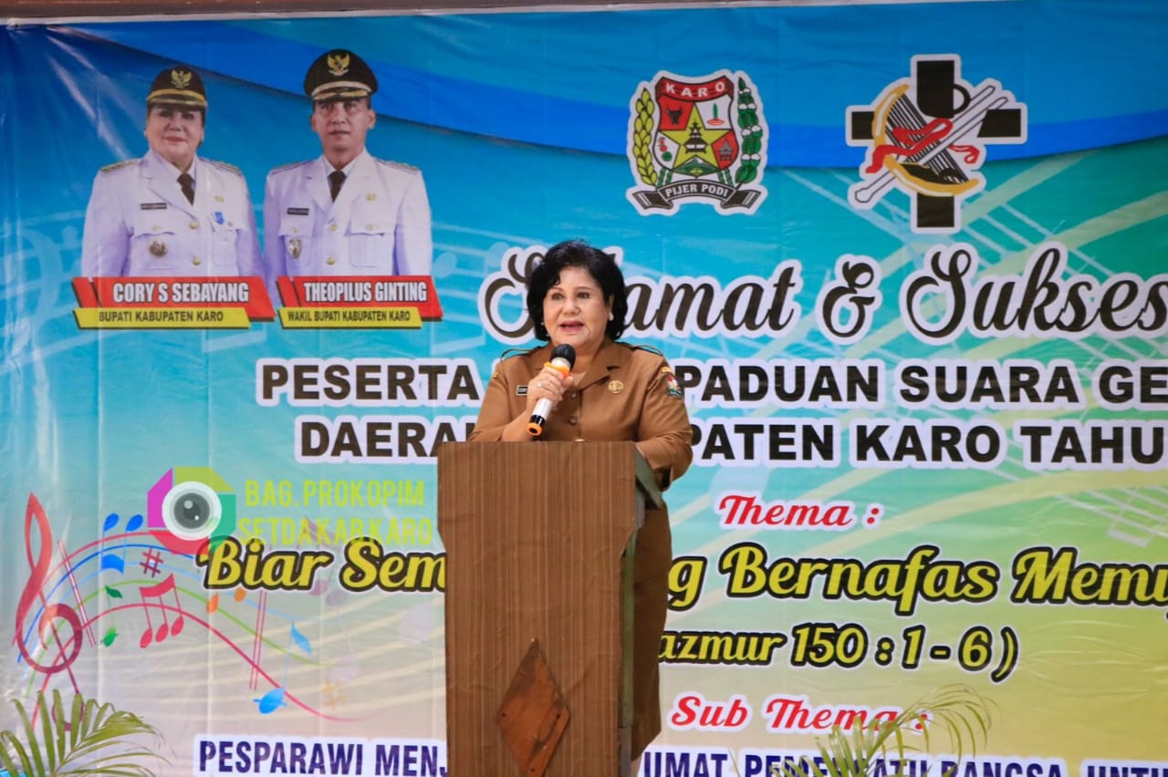 Buka Secara Resmi Pesparawi 2021 Ini Pesan Bupati Karo