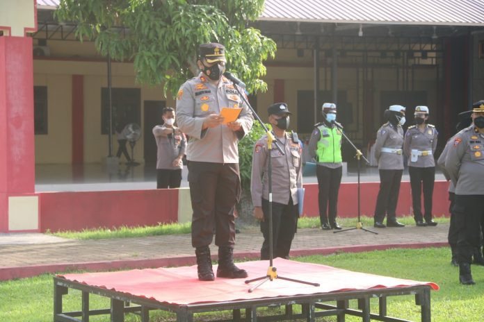 Polresta Deli Serdang Gelar Apel Pasukan Razia Toba 2021