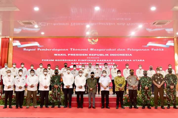 Wabup Karo Hadiri Rapat Bersama Wapres RI