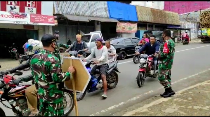 Guna Dukung Program Pemerintah TNI Tetap Gelar Operasi Yustisi
