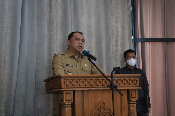 Bupati Labuhanbatu Buka Bimtek Sosialisasi Kemudahan Berusaha Online 
