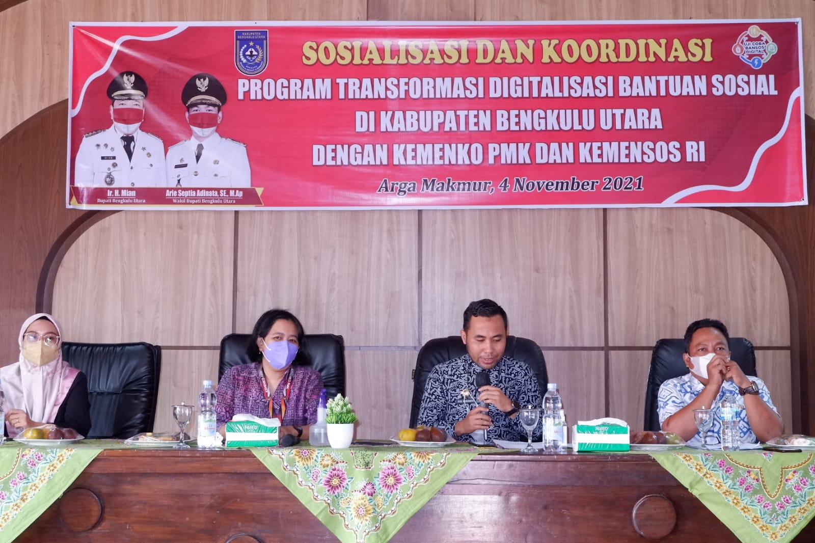 Dua Kecamatan Bengkulu Utara Jadi Pilot Project Digitalisasi Bansos