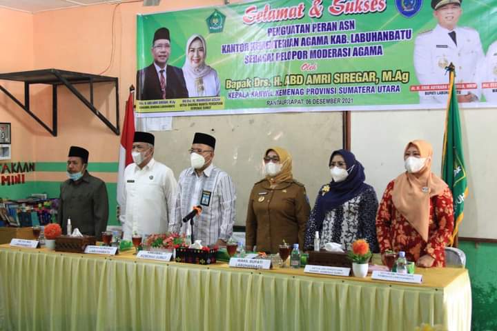 Wabup Labuhanbatu Dampingi Kakanwil Kemenag Sumut 