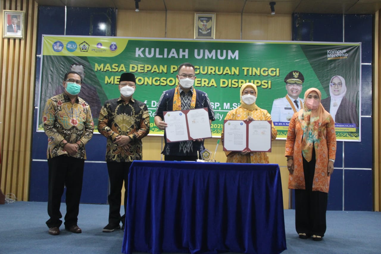 Gubernur Rohidin Sampaikan Sambutan Pada Kuliah Umum Bertajuk Disrupsi