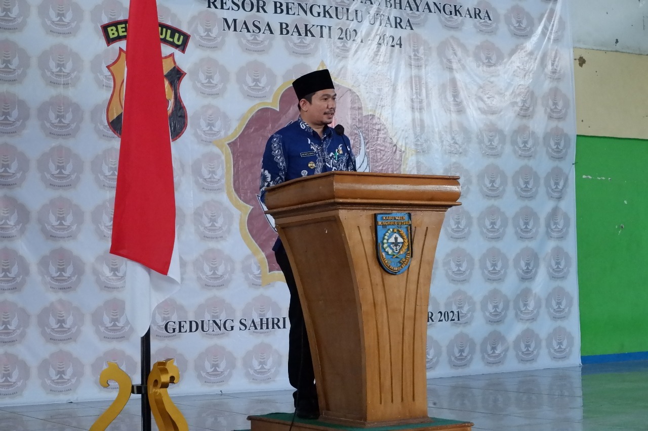 Wabup BU Hadiri Pengukuhan Pengurus Pokdarkamtibmas Bhayangkara Bengkulu Utara