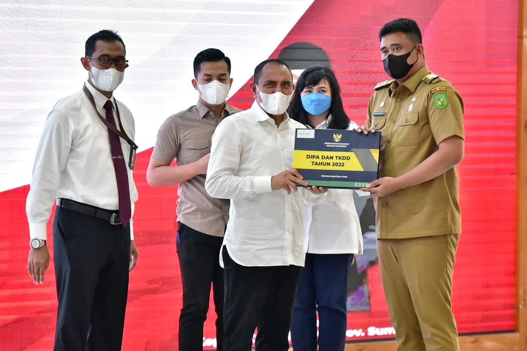 Serahkan DIPA dan TKDD 2022 Ini Harapan Gubernur Sumut