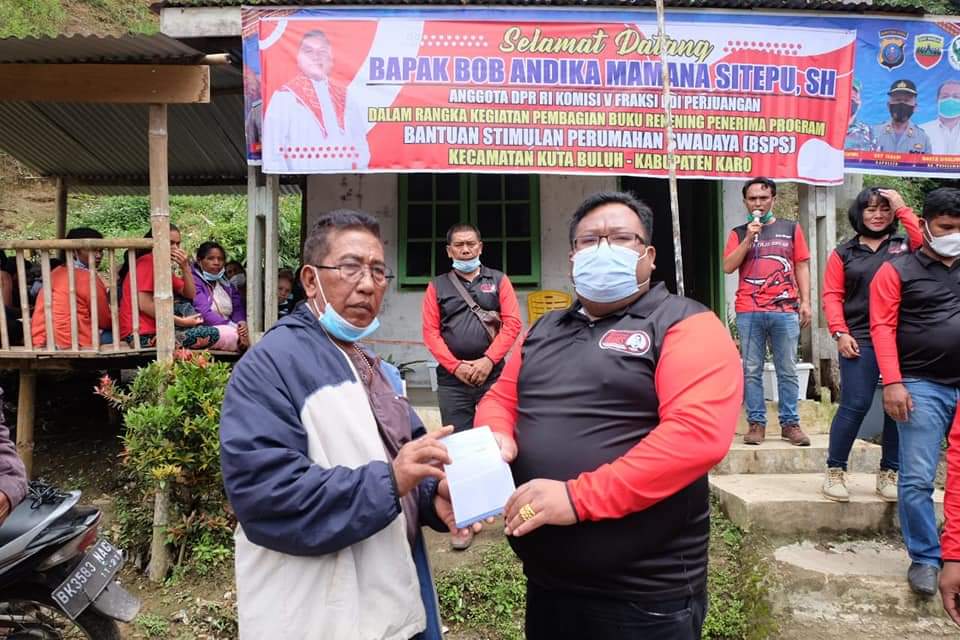 Relawan Bams Apresiasi BSPS Hasil Aspirasi Anggota DPR RI Bob Andika Sitepu